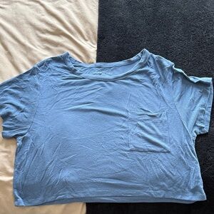 American Eagle Outfitters Light Blue Crop Top